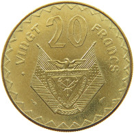 RWANDA 20 FRANCS 1977  #MA 067466 - Rwanda