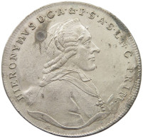 SALZBURG TALER 1790 HIERONYMUS VON COLLOREDO (1772 - 1803) #MA 006458 - Autriche