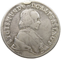 SALZBURG TALER 1759 SIGISMUND III. VON SCHRATTENBACH, 1753-1771 #MA 013682 - Autriche