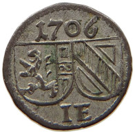 SALZBURG PFENNIG 1706 JOHANN ERNST VON THUN UND HOHENSTEIN #MA 009967 - Autriche