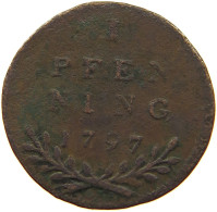 SALZBURG PFENNIG 1797 HIERONYMUS GRAF COLLOREDO, 1772-1803 #MA 021820 - Autriche