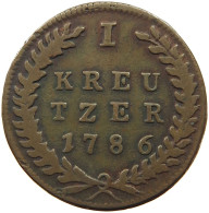 SALZBURG KREUZER 1786 HIERONYMUS GRAF COLLOREDO 1772-1803 #MA 011675 - Autriche