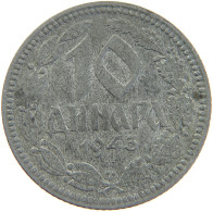 SERBIA 10 DINARA 1943  #MA 102803 - Serbie