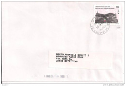 STORIA POSTALE - ESODO DALLA DALLA DALMAZIA , LIRE 800 ,S 2324, ISOLATO IN TARIFFA SU LETTERA VIAGGIATA 2001, TIMBRO POS - Refugees