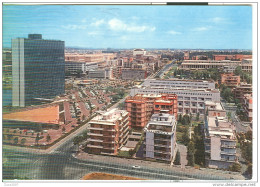 ROMA. EUR. PANORAMA,  COLORI VIAGGIATA  1966, FLORA £.20, - Altare Della Patria