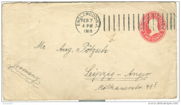 UNITED STATES 2 Cents - ENGLEWOOD 1910, GERMANY, - 1901-20