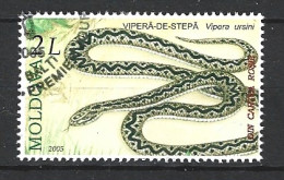 MOLDAVIE. N°456 De 2005 Oblitéré. Vipère. - Serpenti