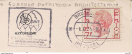 BRUXELLES - MAISON DU ROI,1975,TIMBRO POSTE TARGHETTA "ANNEE EUROPEENNE...............................",ITALIA,ROMA,COLO - Briefe U. Dokumente