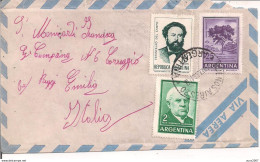 ARGENTINA- LETTERA TIMBRO POSTE BUENOSAIRES, 1966 - REGGIO EMILIA - Briefe U. Dokumente