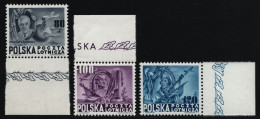 Polen 1948 - Mi-Nr. 515-517 ** - MNH - Verfassung Der USA (IV) - Neufs