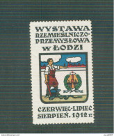 Wystawa Rzemieslnciczo Przemyslowa -w LODZI- Czerwiec- Lipiec -Sierpen 1912 - LABEL - Other & Unclassified