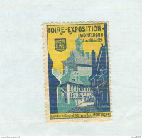 MONTLUCON - (Alvernia-Rodano-Alpi)- FOIRE EXPOSITION 1928- HOTEL DE VILLE MONTELUCON, - Tourisme (Vignettes)