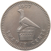 RHODESIA 20 CENTS 1977  #MA 067459 - Rhodésie