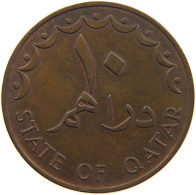 QATAR 10 DIRHAMS 1973  #MA 025789 - Qatar