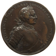 PREUSSEN MEDAILLE 1757 1757 AUF DIE SCHLACHT BEI PRAG, FRIEDRICH DER GROSSE (1740-1786), HOLTZHEY #MA 009434 - Autres & Non Classés