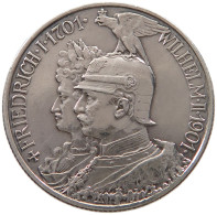 PREUSSEN 2 MARK 1901 WILHELM II. #MA 001500 - 2, 3 & 5 Mark Argento