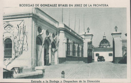 1930. ESPANA. Fine Postcard With Sherry Motive. BODEGAS DE GONZALEZ BYASS EN JEREZ DE LA FRONTERA. Entrada... - JF445047 - Autres & Non Classés