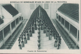 1930. ESPANA. Fine Postcard With Sherry Motive. BODEGAS DE GONZALEZ BYASS EN JEREZ DE LA FRONTERA. Cuarto ... - JF445049 - Otros & Sin Clasificación