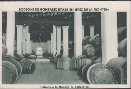 1930. ESPANA. Fine Postcard With Sherry Motive. BODEGAS DE GONZALEZ BYASS EN JEREZ DE LA FRONTERA. Entrada... - JF445050 - Autres & Non Classés