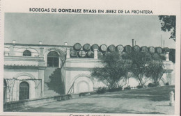 1930. ESPANA. Fine Postcard With Sherry Motive. BODEGAS DE GONZALEZ BYASS EN JEREZ DE LA FRONTERA.  - JF445053 - Other & Unclassified