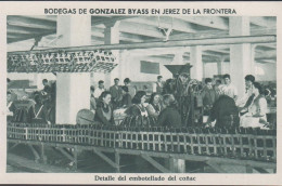 1930. ESPANA. Fine Postcard With Sherry Motive. BODEGAS DE GONZALEZ BYASS EN JEREZ DE LA FRONTERA. Entrada... - JF445058 - Andere & Zonder Classificatie