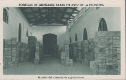 1930. ESPANA. Fine Postcard With Sherry Motive. BODEGAS DE GONZALEZ BYASS EN JEREZ DE LA FRONTERA. Interio... - JF445061 - Other & Unclassified