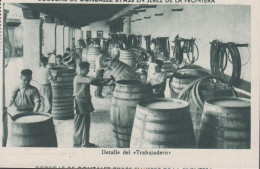1930. ESPANA. Fine Postcard With Sherry Motive. BODEGAS DE GONZALEZ BYASS EN JEREZ DE LA FRONTERA. Detalle... - JF445067 - Autres & Non Classés