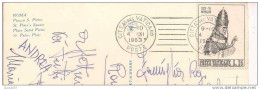 CARTOLINA  CON AFFRANCATURA   L. 15 - TIMBRO POSTE VATICANO  1963 - - Briefe U. Dokumente