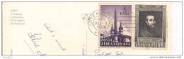 CARTOLINA  CON AFFRANCATURA MISTA  L.10 + 5 - TIMBRO POSTE VATICANO  1965 - - Briefe U. Dokumente