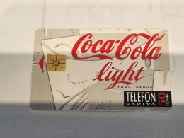 HUNGARY-(HU-S-1994-04Aa)-COCA-COLA LIGHT-(91)(50units)(?)(tirage-100.000)used,card+1card Prepiad Free - Ungarn