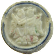 SIAM THAILAND TOKEN  SIAMESE GAMBLING TOKEN PORZELLAN, PORCELAIN #MA 098719 - Thaïlande