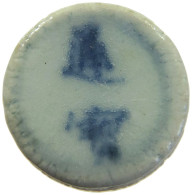 SIAM THAILAND TOKEN  SIAMESE GAMBLING TOKEN PORZELLAN, PORCELAIN #MA 098713 - Thaïlande