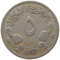 SUDAN 5 QIRSH 1956  #MA 019018 - Soedan