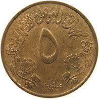 SUDAN 5 MILLIEMES 1972  #MA 100961 - Soedan