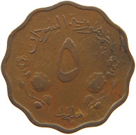 SUDAN 5 MILLIEMES 1956  #MA 067020 - Soedan