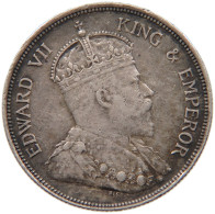 STRAITS SETTLEMENTS 50 CENTS 1908 EDWARD VII., 1901 - 1910 #MA 068554 - Kolonies