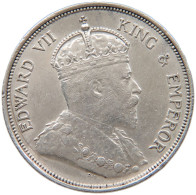 STRAITS SETTLEMENTS 50 CENTS 1907 H EDWARD VII., 1901 - 1910 #MA 068676 - Kolonies