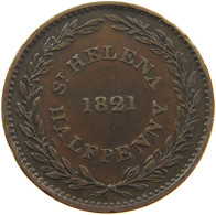 ST. HELENA 1/2 PENNY HALFPENNY 1821 GEORGE IV. (1820-1830) #MA 101997 - Saint Helena Island