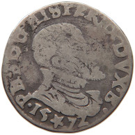 SPANISH NETHERLANDS 1/10 PHILIPSDAALDER 1572 FELIPE II. 1556-1598 #MA 105096 - Spanish Netherlands