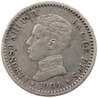 SPAIN 50 CENTIMOS 1904  #MA 021156 - First Minting