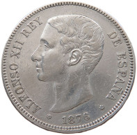 SPAIN 5 PESETAS 1876 76 ALFONSO XII. (1874–1885) #MA 068636 - First Minting