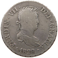 SPAIN 2 REALES 1828 FERDINAND VII, 2 REALES, 1828, #MA 000407 - First Minting