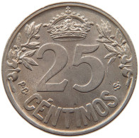 SPAIN 25 CENTIMOS 1925 ALFONSO XIII. 1886-1941 #MA 063939 - Premières Frappes