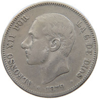 SPAIN 2 PESETAS 1879 ALFONSO XII. #MA 020951 - Premières Frappes