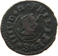 SPAIN 16 MARAVEDIS 1664 R PHILIPP IV. 1621-1665. #MA 000145 - First Minting