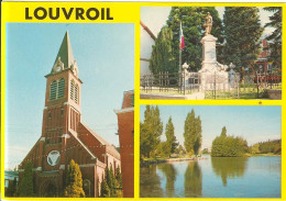 Louvroil- L'église - Le Monument- Le Lac- Cpm - Louvroil