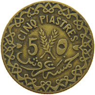 SYRIA 5 PIASTRES 1935  #MA 016738 - Syria