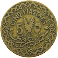 SYRIA 5 PIASTRES 1935  #MA 016163 - Syrie