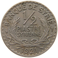 SYRIA 1/2 PIASTRE 1921  #MA 010538 - Siria