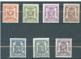 BELGIUM - I-VII-1947 30-VI-1948 - MNH/*** LUXE  - STAATSWAPPEN PETIT SCEAU DE L'ETAT -  COB PRE567-573 - Lot 25923 - Typografisch 1936-51 (Klein Staatswapen)